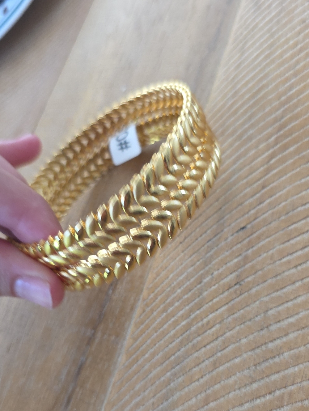 Gold Braided Cuff Bracelet - Unbranded